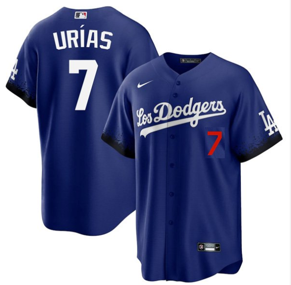 Men's Los Angeles Dodgers #7 Julio Urias 2021 Royal City Connect Cool Base Stitched Baseball Jersey Men's Los Angeles Dodgers #7 Julio Urias 2021 Royal City Connect Cool Base Stitched Baseball Jersey